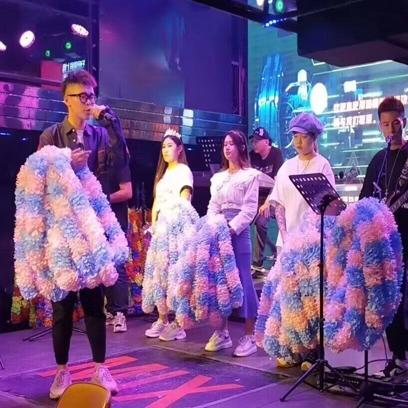 运动会表演颁奖加密夏威夷佳丽歌手胸环酒吧花场KTV年会舞蹈花环