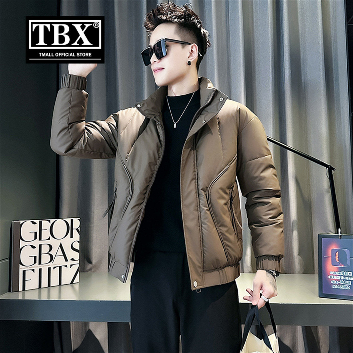 高端短款棉服外套男士2026新款冬装加厚保暖工装棉衣夹克男款冬季