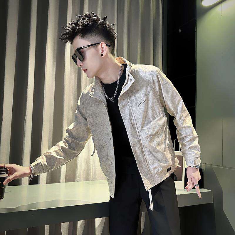 脏脏外套男士春秋冬季2025年新款潮牌痞帅高级感立领潮流休闲夹克