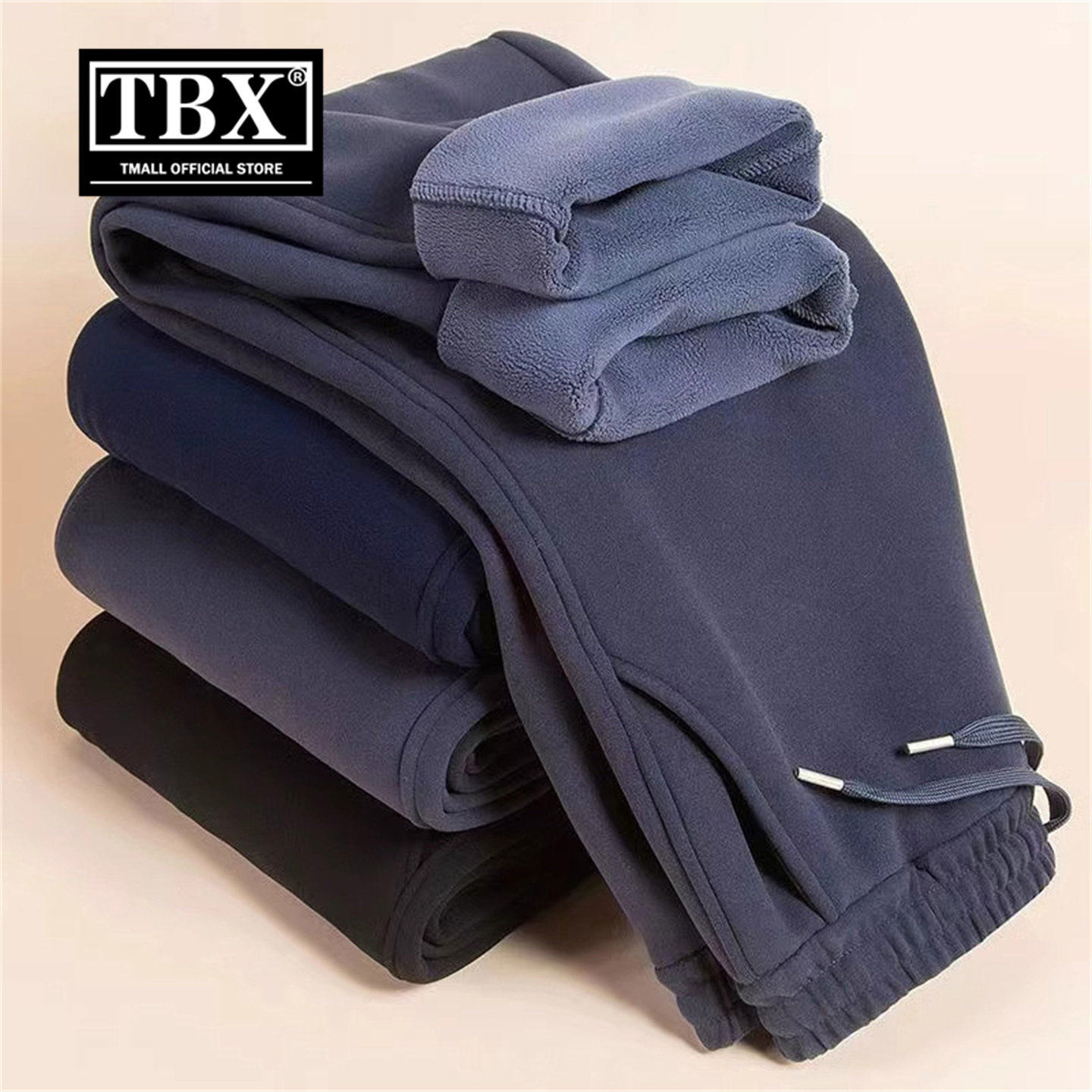 高端休闲裤子男士2026新款冬季加绒加厚保暖男裤直筒运动卫裤男款