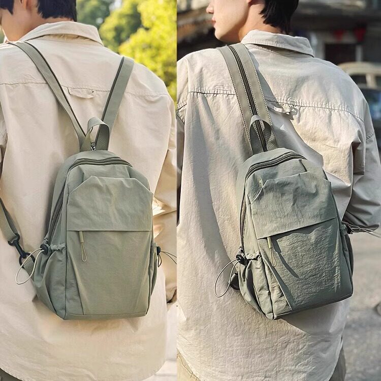 法国MlcanIKans胸包男生户外轻便单肩潮流双肩包女耐磨运动斜挎包