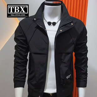 高端男士夹克外套2026新款爆款春秋季修身短款工装冲锋衣男款冬装