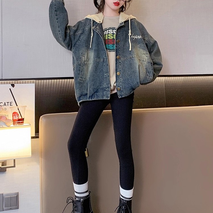 女童牛仔外套春秋款2025新款洋气儿童装夹克上衣中大童春装衣服潮