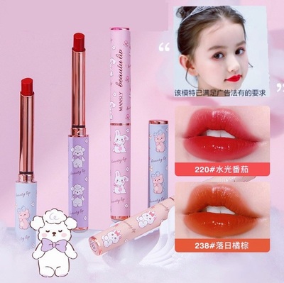 正品】儿童可用口红小女孩专用无毒食用不可小支女童宝宝小孩拉丁