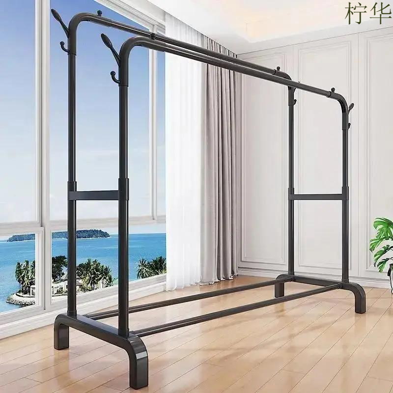 衣帽架家用晾衣架落地卧室挂衣架