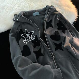 loose ladies casual coat zipper jacket outerwear sports