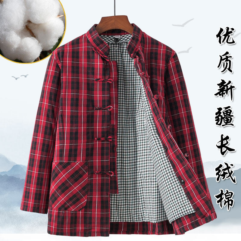 棉花棉袄女纯手工内胆老式冬季加厚传统中式中老年人妈妈唐装棉衣