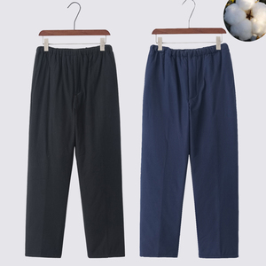 棉花棉裤男薄冬季老头宽松高腰手工老式中老年人爷爷爸爸外穿防寒