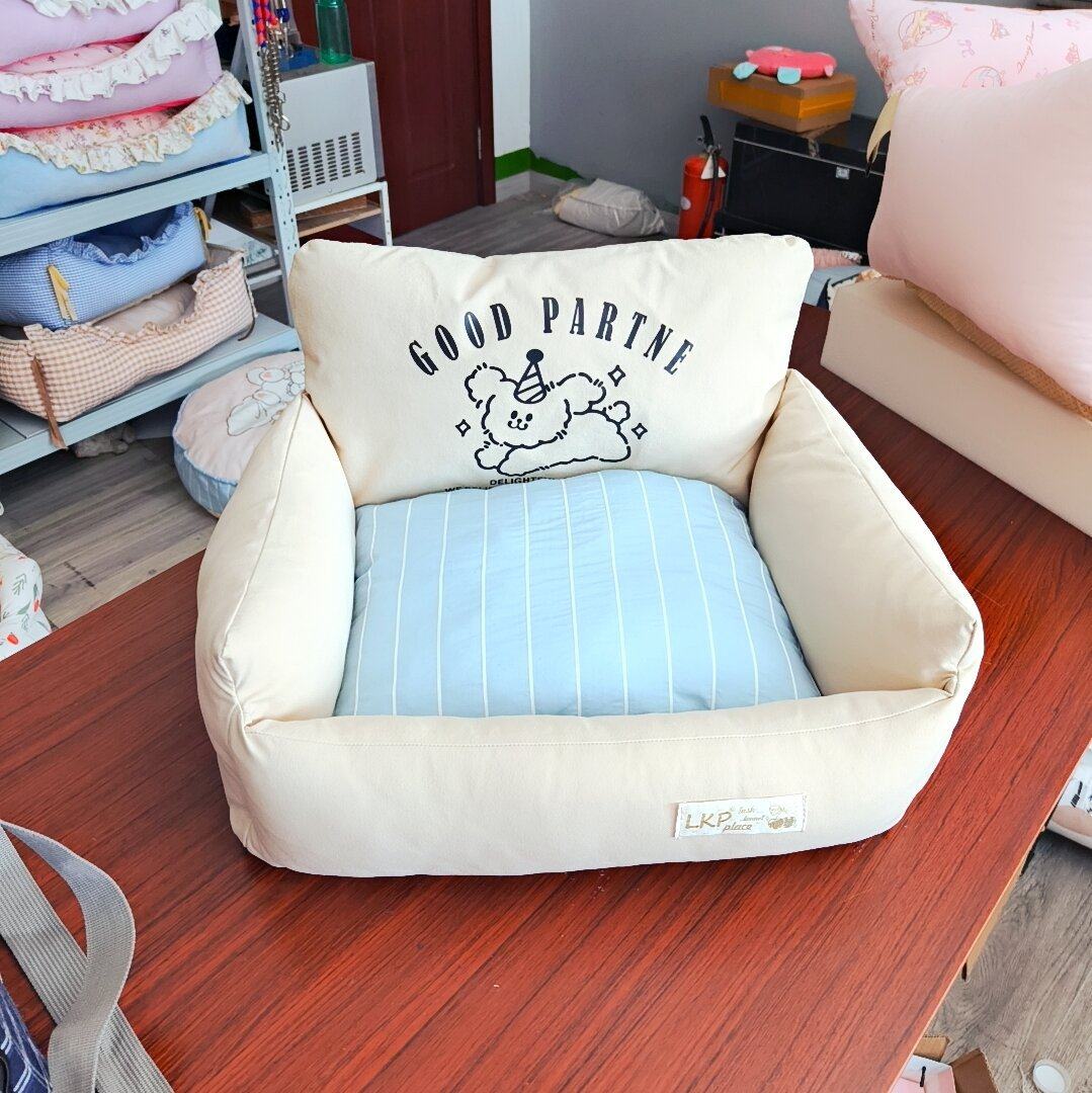 可拆洗冷感宠物沙发窝粉条纹色韩系春狗窝猫窝公主风 熊猫,宠物/宠物食品及用品,猫笼子/猫别墅,淘宝优惠券,粉丝福利购,淘宝优惠卷