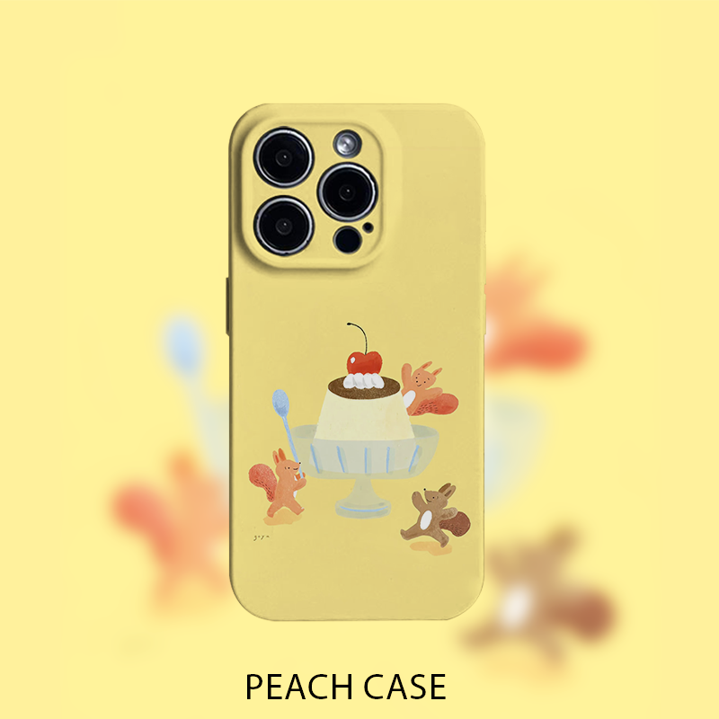 一起吃焦糖布丁可爱插画适用苹果17promax/16手机壳iPhone15/1413华为荣耀OPPO小米红米vivorealme一加红魔11,3C数码配件,手机保护套/壳,淘宝优惠券,粉丝福利购,淘宝优惠卷