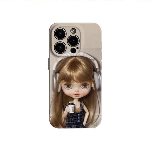 ins日韩少女萌系blythe小布娃娃适用苹果17promax16手机壳iPhone151413/12华为荣耀OPPO小米红米vivo一加真我