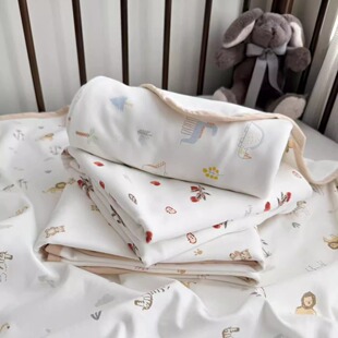 新生儿A类加大1米包单四季婴儿盖毯超软双层单层纯棉针织包巾可铺