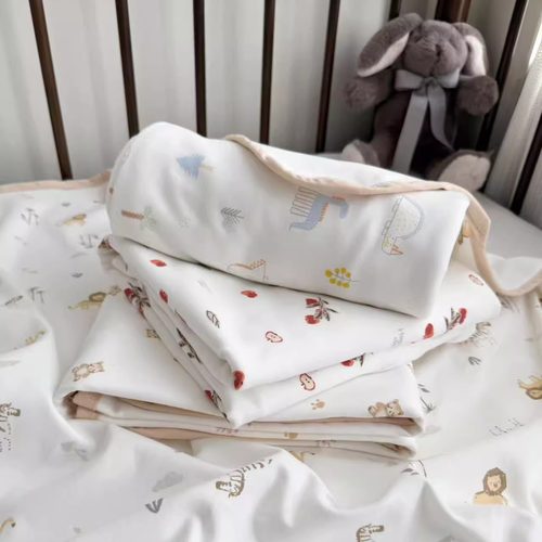 新生儿A类加大1米秋冬包单盖毯