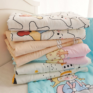 儿童夏凉被人造棉绸幼儿园被子童被成人空调被夏季 小学生被单人被