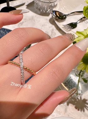 18k金欧美钻石戒指男女通用