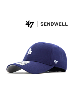 47brand小标LA硬顶藏青色棒球帽复古NY防晒出游显脸小情侣弯檐帽