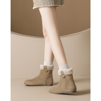 加绒保暖雪地靴女冬季