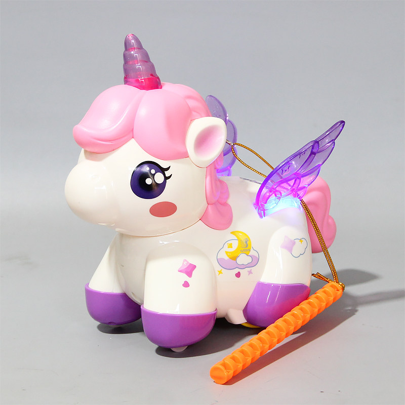 2026生肖马年独角兽儿童行走手提发光玩具新年中秋元宵节花灯笼