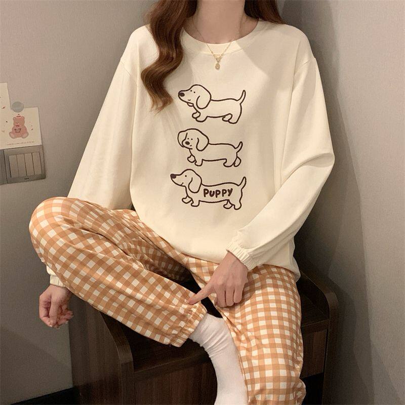 春秋季休闲女款睡衣减龄少女心