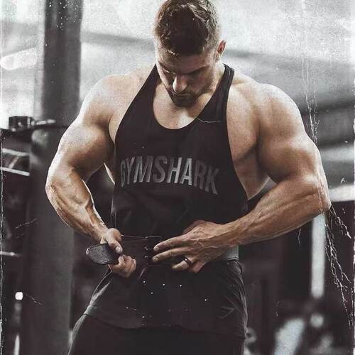 英国GYMSHARK CRITICAL夏季工字健身背心男女ins运动宽松棉质无袖