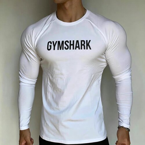 劲夫同款好穿GYMSHARK APOLLO男修身显大运动健身休闲弹性长袖P2