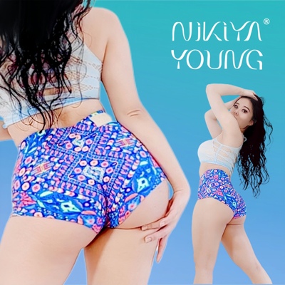 NIKIYAYOUNG【Twerk Pro】电臀短裤 民族风钢管舞Heels Dancehall