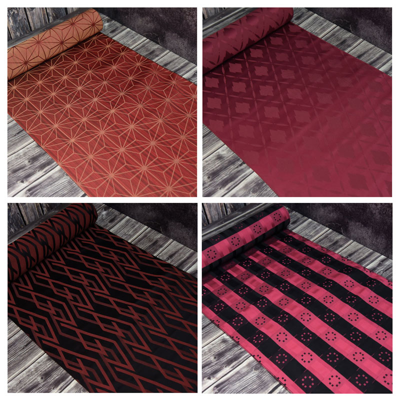 合集中古正绢小纹反物整卷布料