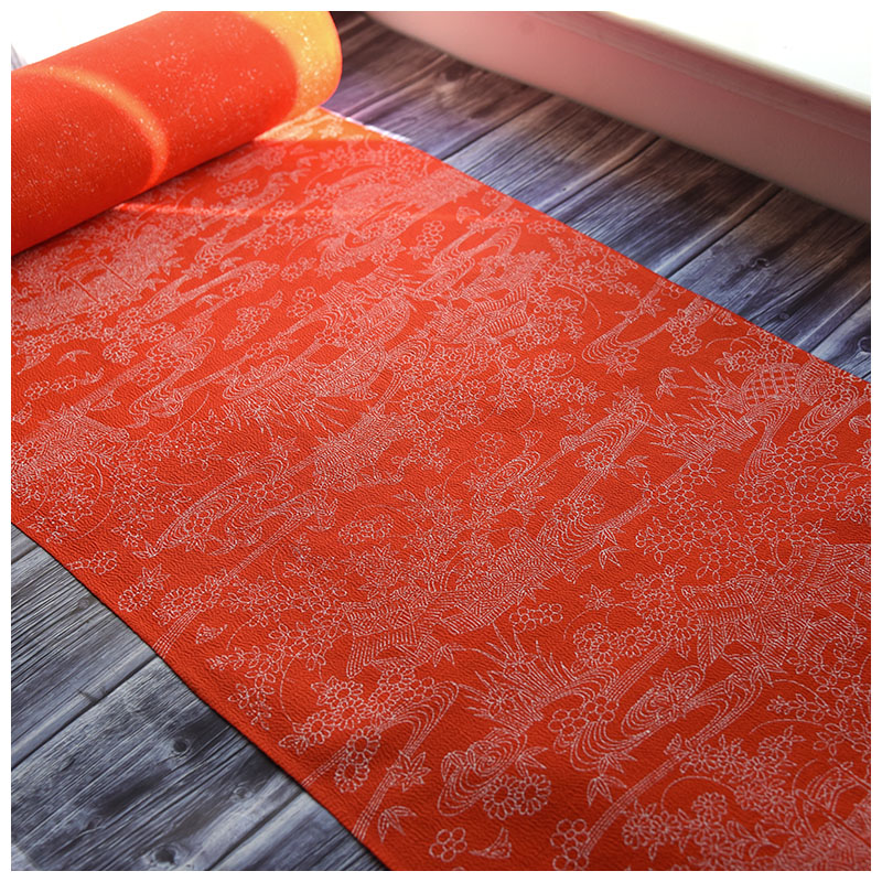 正绢真丝旗袍汉服白描缩缅小纹