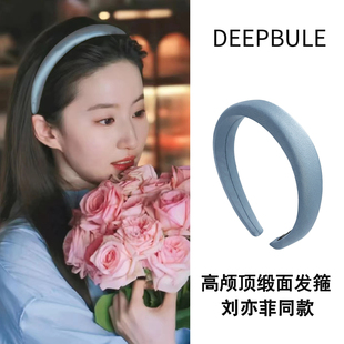 高级感海绵头箍夏季 蓝色发箍发卡女2025新款 故事刘亦菲同款 玫瑰