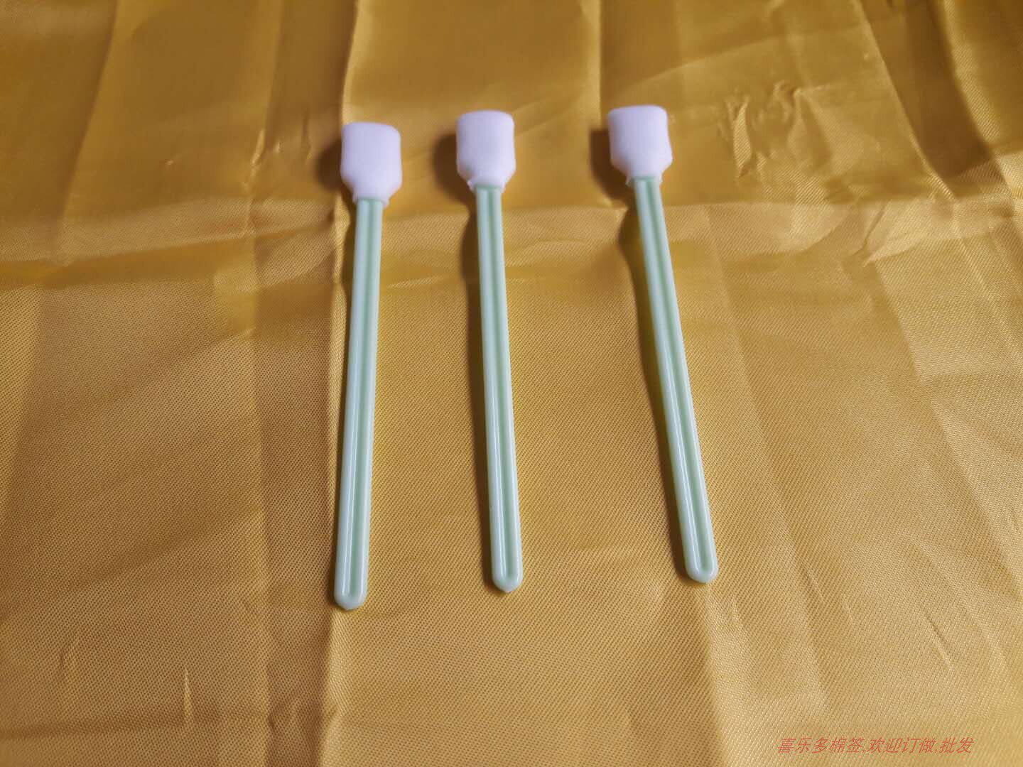 激光镜片切割机专用棉签眼镜液晶屏擦镜头无尘布头无纺布宽擦拭棒