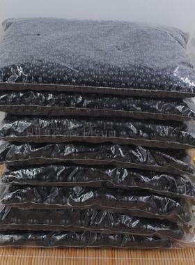 包邮DIY手工材料散珠黑色ABS仿珍珠整斤散珠双孔圆珠子4-20mm