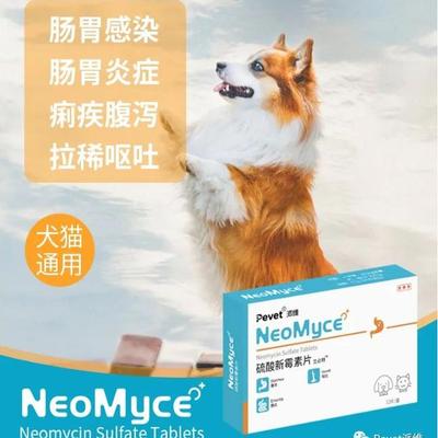 派维硫酸新霉素片宠物肠胃炎