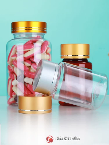 Бутылка, прозрачная капсула, пластиковая упаковка, 250 мл, увеличенная толщина