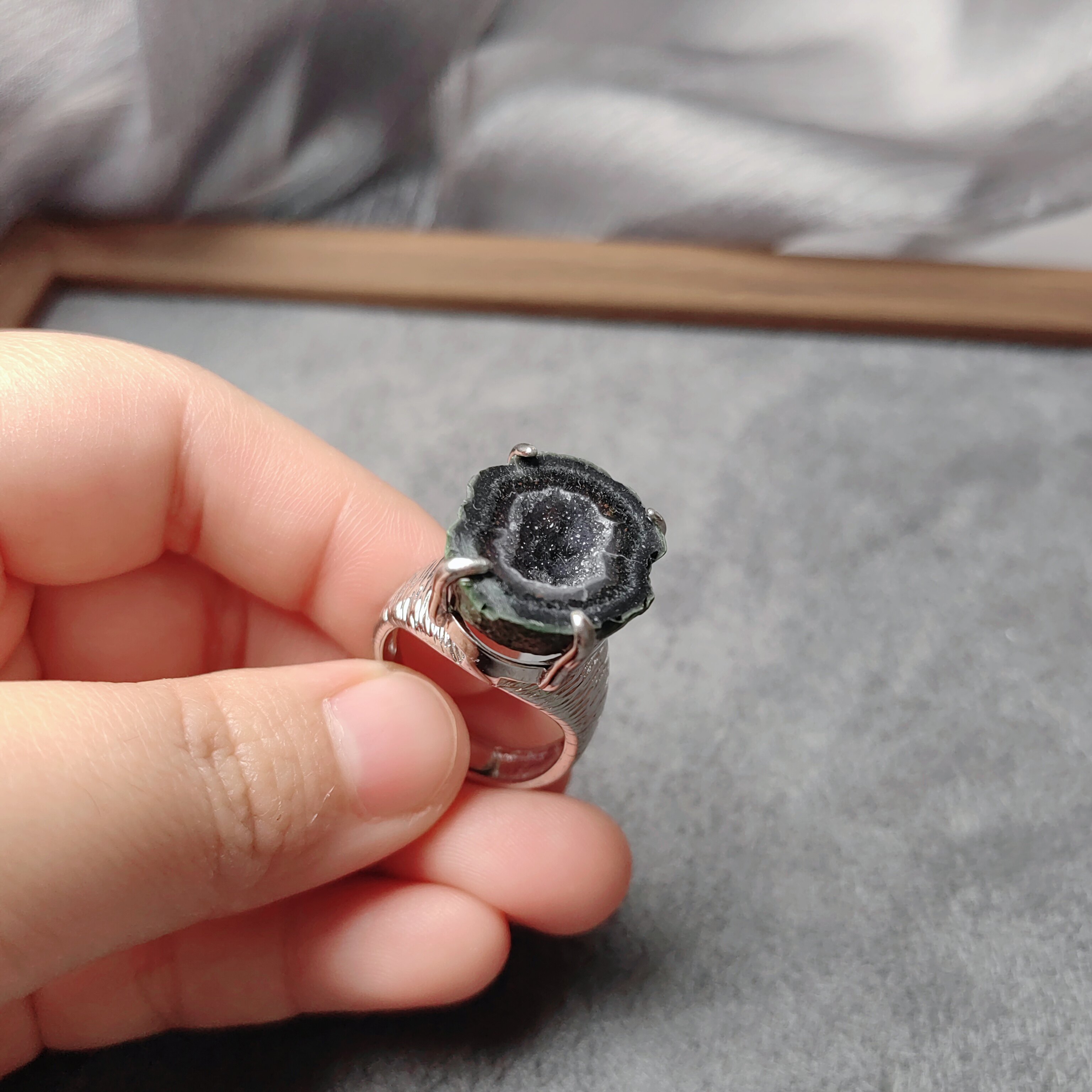 耳语象限天然水晶戒指时尚个性简约百搭小众设计感高级感指环