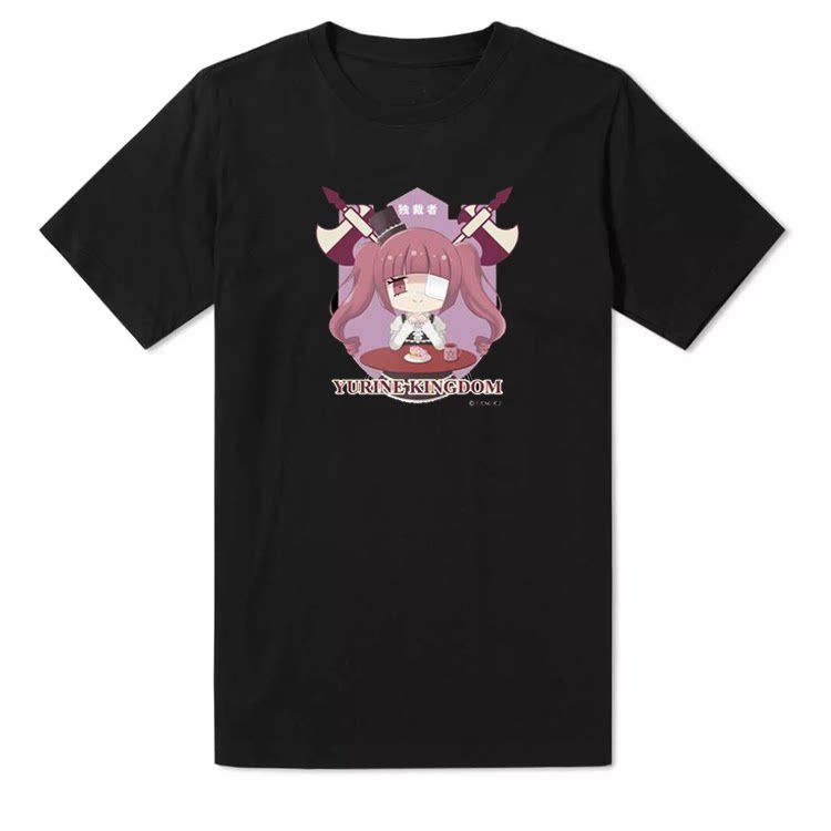 夏季邪神与厨二病少女 邪神酱飞踢二次元动漫周边日系印花短袖t恤