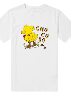 最终幻想INAL FANTASY  FF14 宠物 纯棉可爱日系短袖T恤衣服