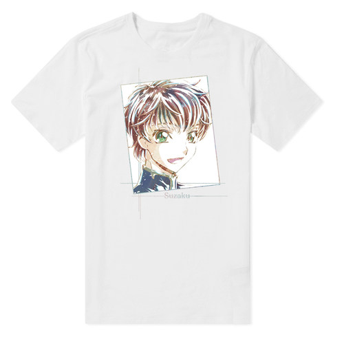 二次元动漫Code Geass 反叛的鲁路修III皇道短袖纯棉T恤 枢木朱雀