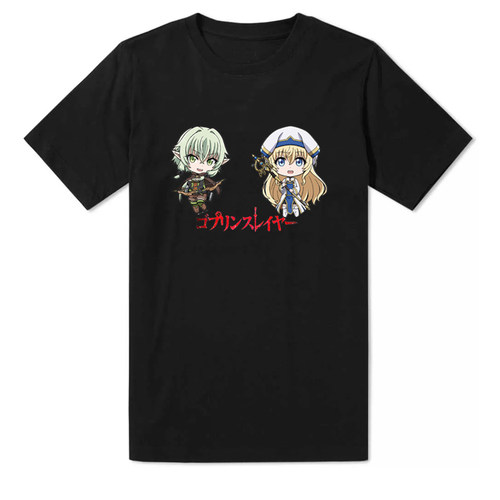 哥布林杀手 哥布林猎人 Goblin Slayer 女神官 妖精弓手动漫T恤