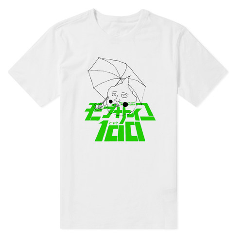 cospa路人超能100Mob Psycho 100 小酒窝 二次元周边动漫短袖T恤