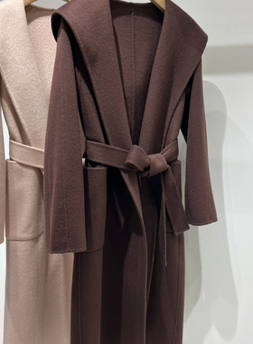 冬上新大牌款正反两穿背帽款羊毛外套（含70%澳毛）（含30%羊绒）