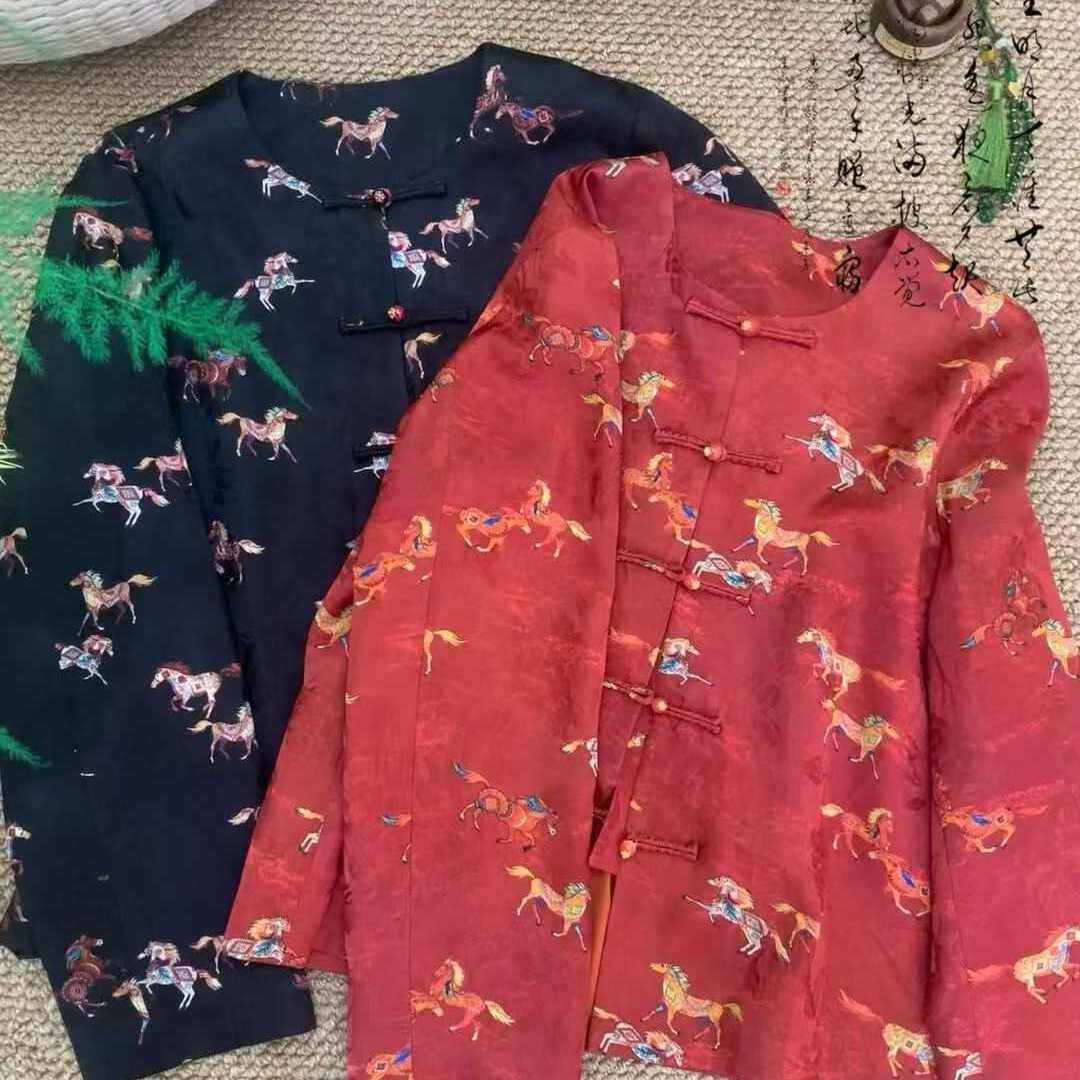 26年早春！人丝香云纱正肩版型不挑人老钱风短外套