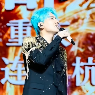 海来阿木同款假发成都现场演唱会生命绿表演模仿假发道具酒吧表演