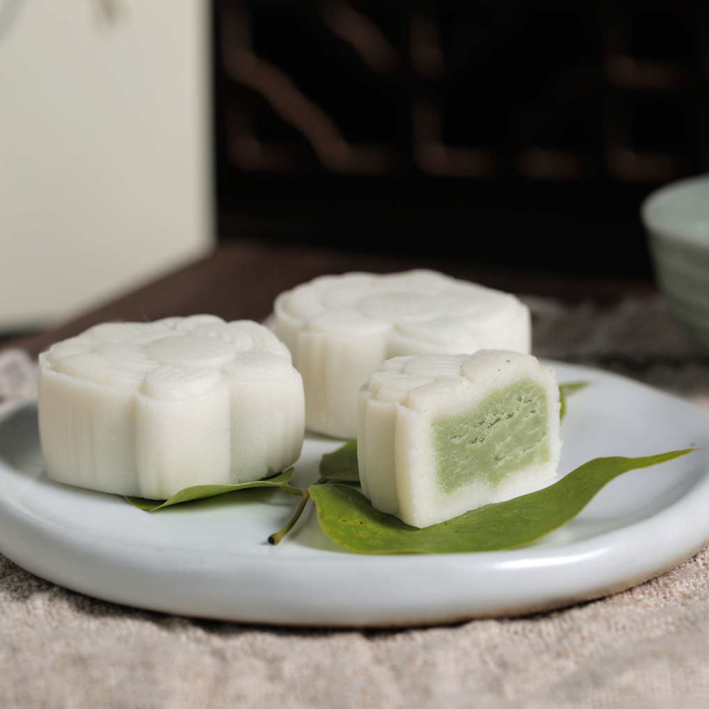 阮大兴糕团白娘子8枚抹茶馅伴手礼杭州特产下午茶零食传统软糯糕