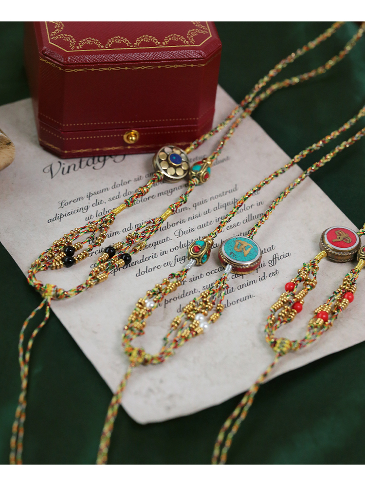 嘎乌盒挂绳手工编织编绳绳子翡翠