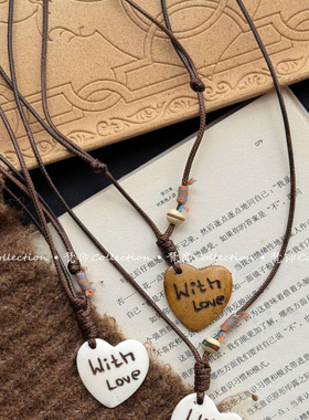 与爱尼泊尔手工制作牛骨雕刻项链