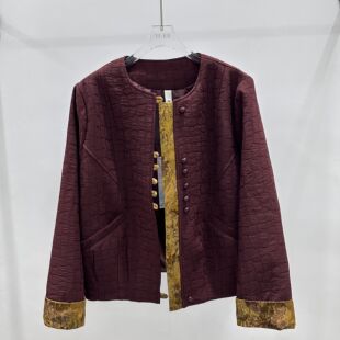 女装 春季 时尚 国风大码 打底短外套上衣08 26A808专柜正品 妈妈装 新款