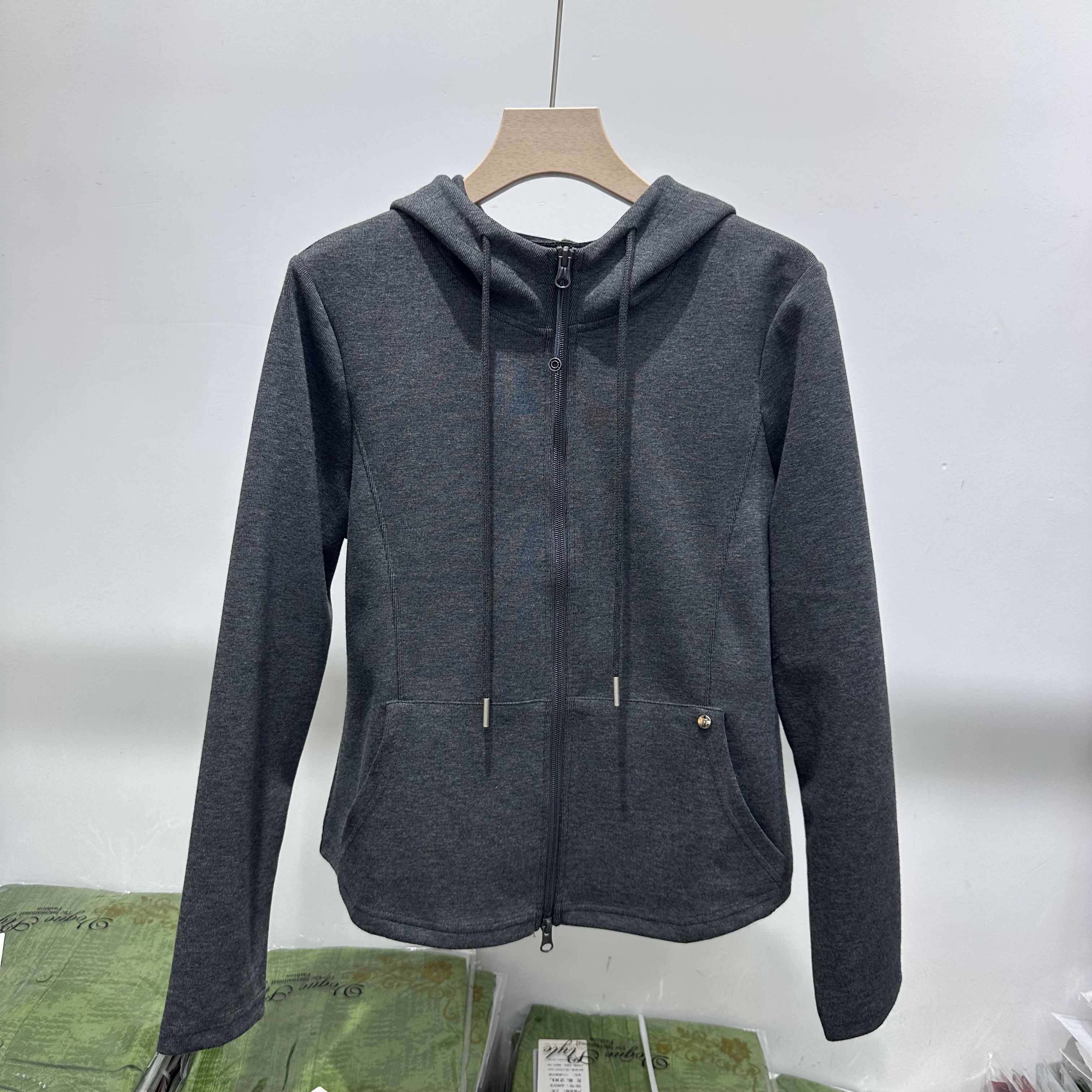6812专柜正品新款秋季女装时尚连帽大码妈妈装打底显瘦短外套女12