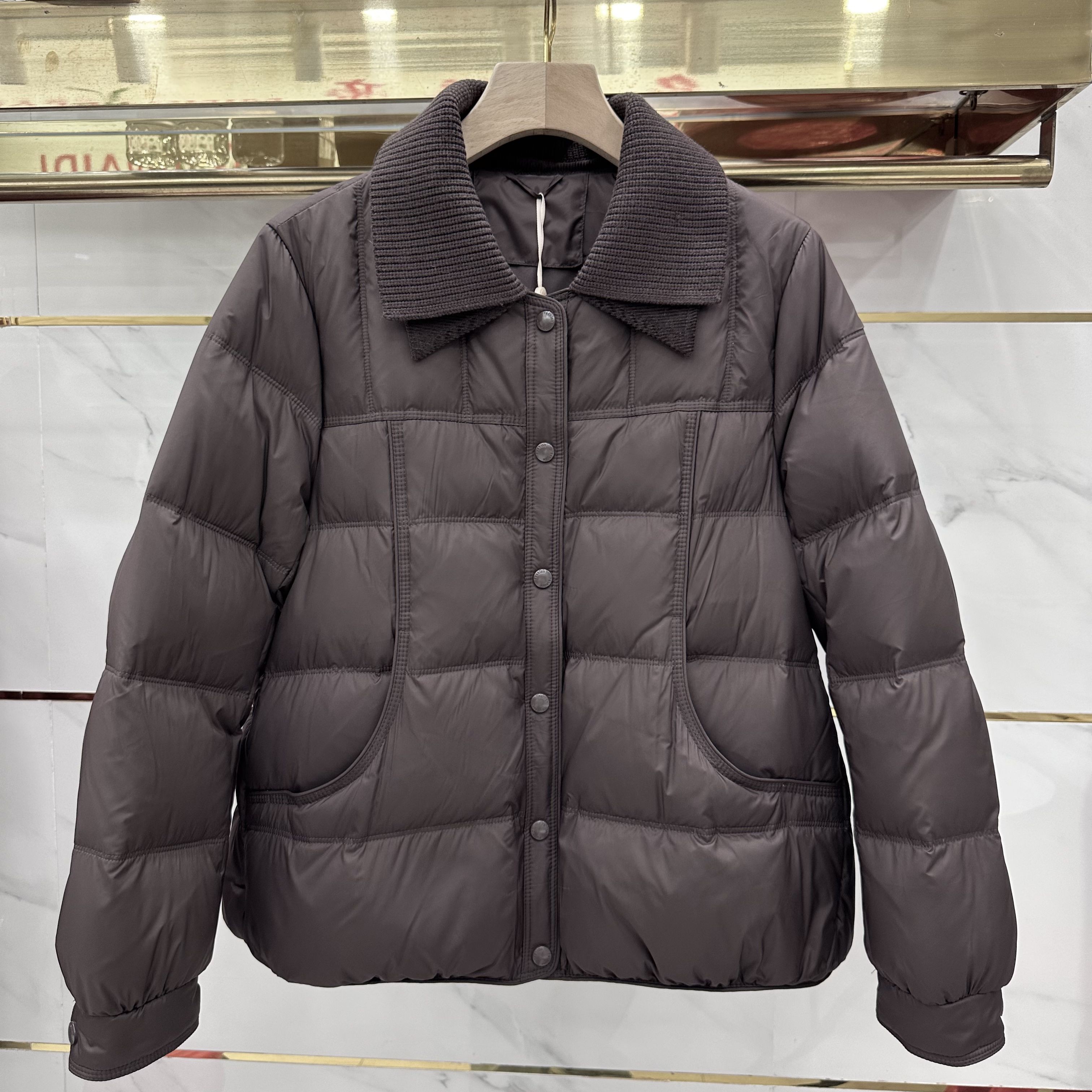 凯依娜2025B-06专柜正品新款冬季女装时尚大码妈妈装白鸭绒羽绒服