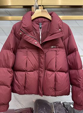 25-27专柜正品新款冬季女装时尚立领短款保暖羽绒服小个子外套