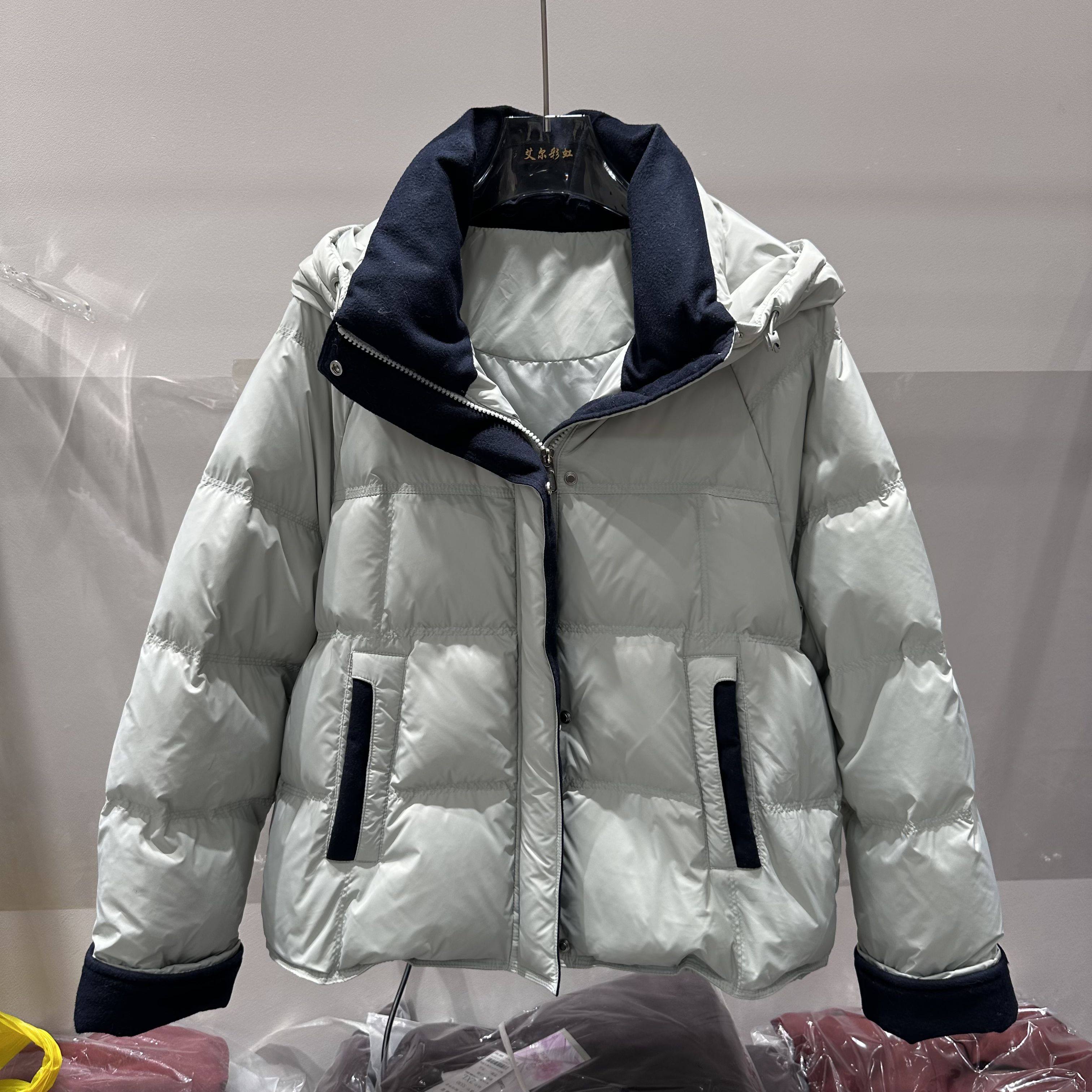 5571专柜正品新款冬季女装连帽短款宽松休闲保暖白鸭绒羽绒服AA